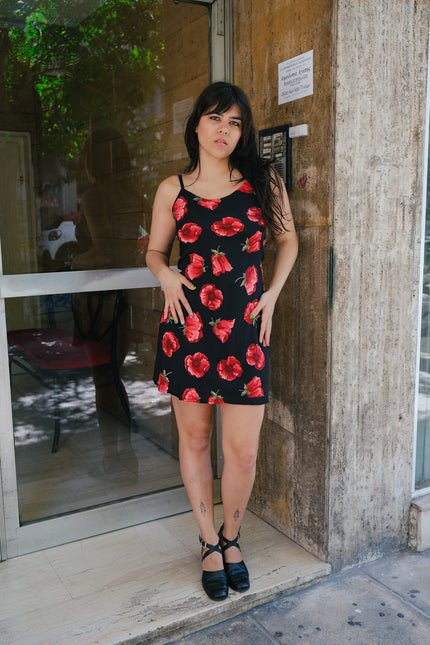 Vintage mini floral dress (S)