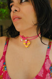Cerabow handmade flower choker
