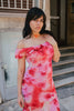 MOTIVI vintage romantic off-shoulder midi dress (M)