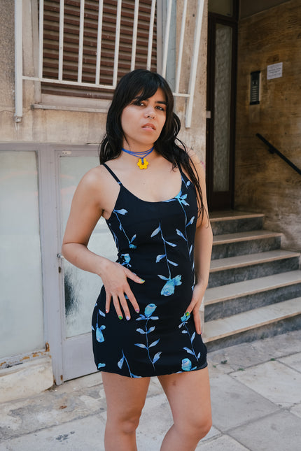 Vintage mini floral dress (S/M)