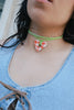 Cerabow handmade heart choker