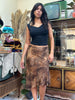 Stunning Cinema animal print asymmetrical skirt