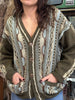 Stunning vintage patterned wool cardigan