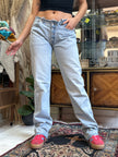 Levi’s hot super low waisted hand painted jeans