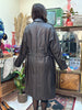 Vintage leather trench coat