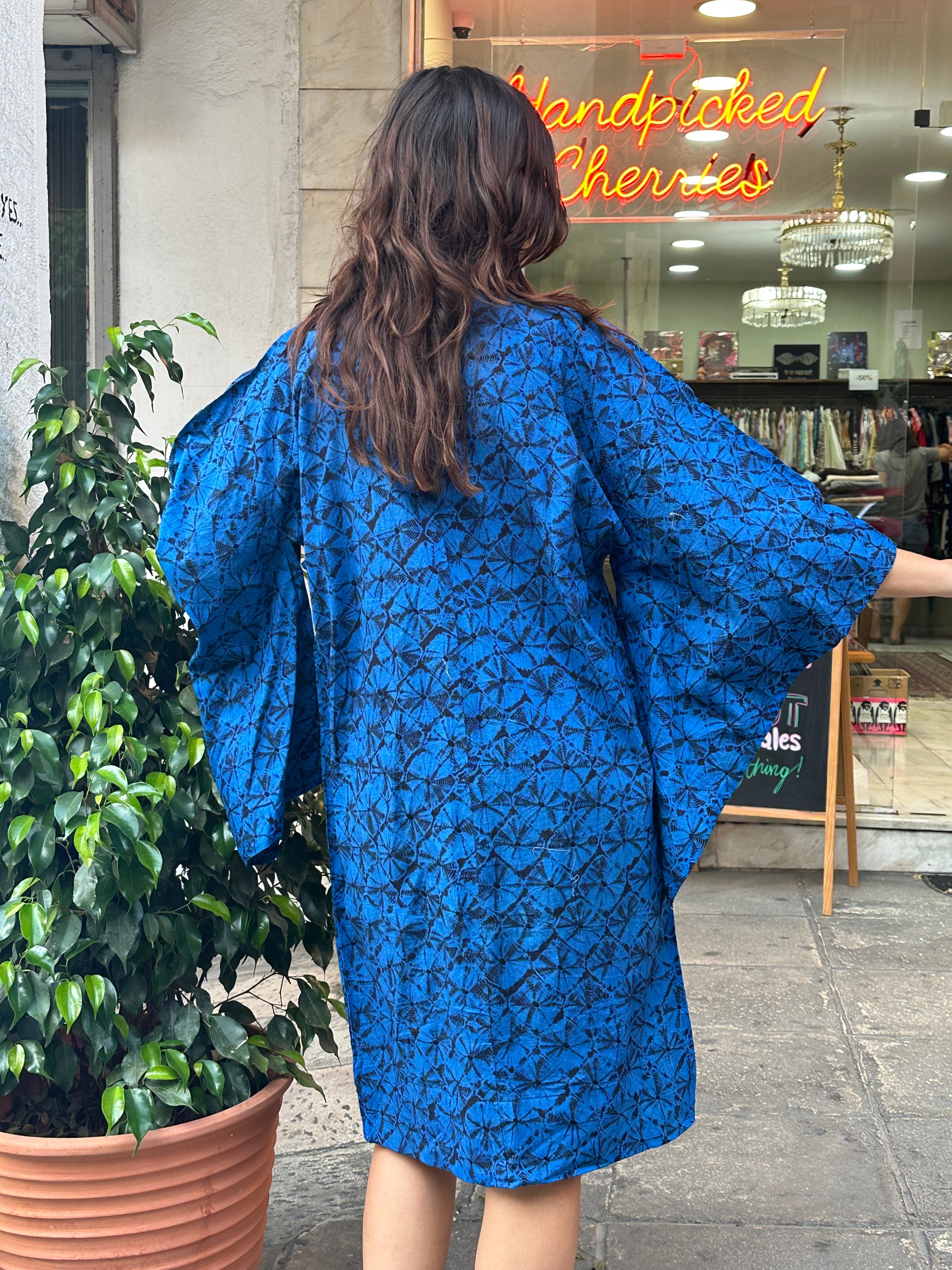 Vintage cotton yukata robe