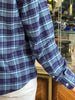 Blue flannel shirt (100% cotton)