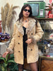 Super hot vintage shearling leather coat