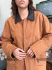 Vintage oversized genuine suede jacket