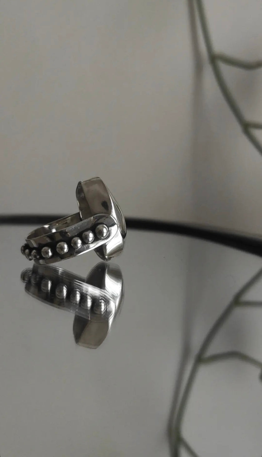 Scarabaeus silver 925 handmade ring