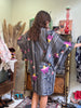 Vintage cotton patterned yukata robe