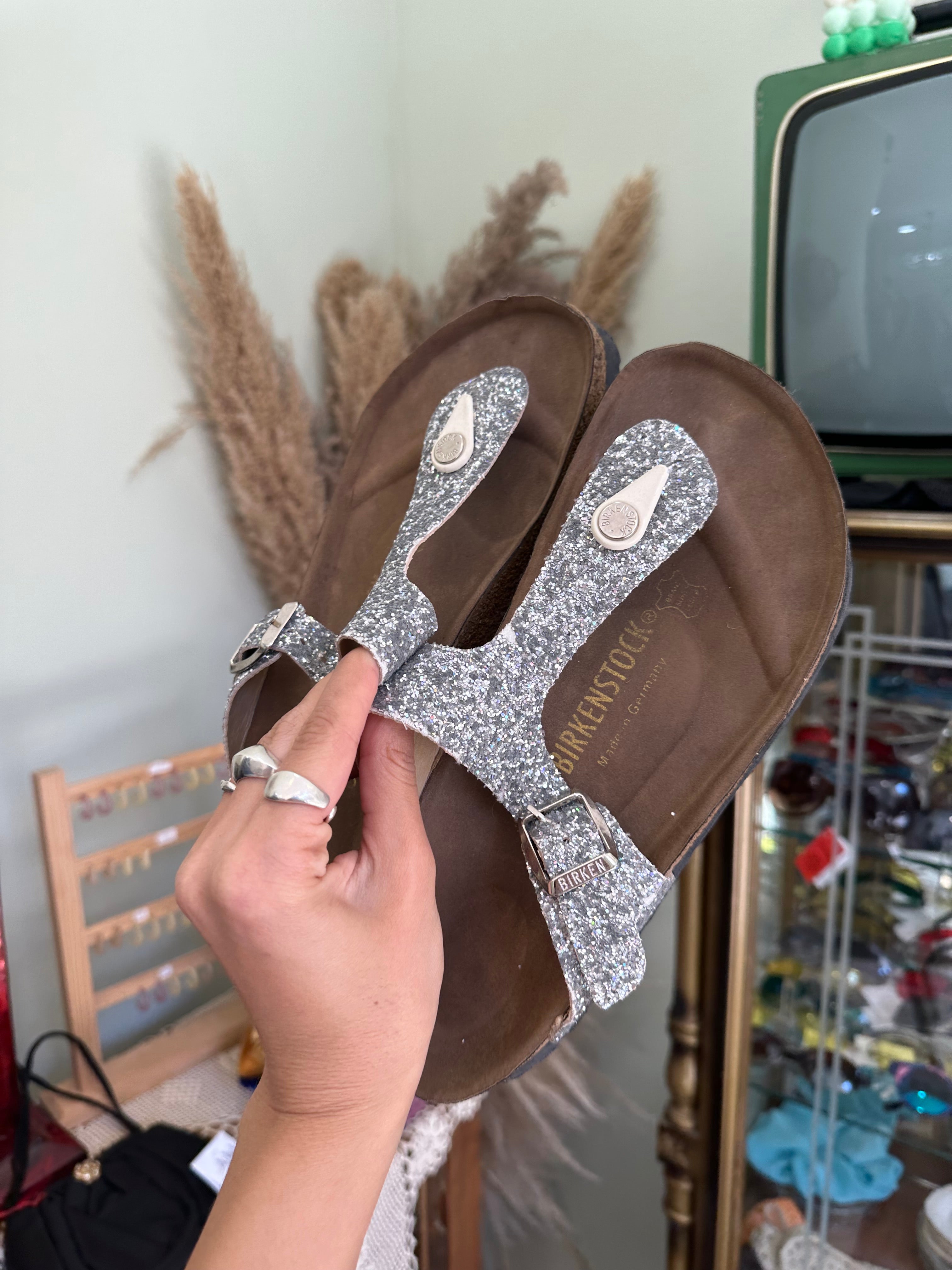 Birkenstock sparkly sandals