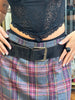 Vintage wool plaid skirt