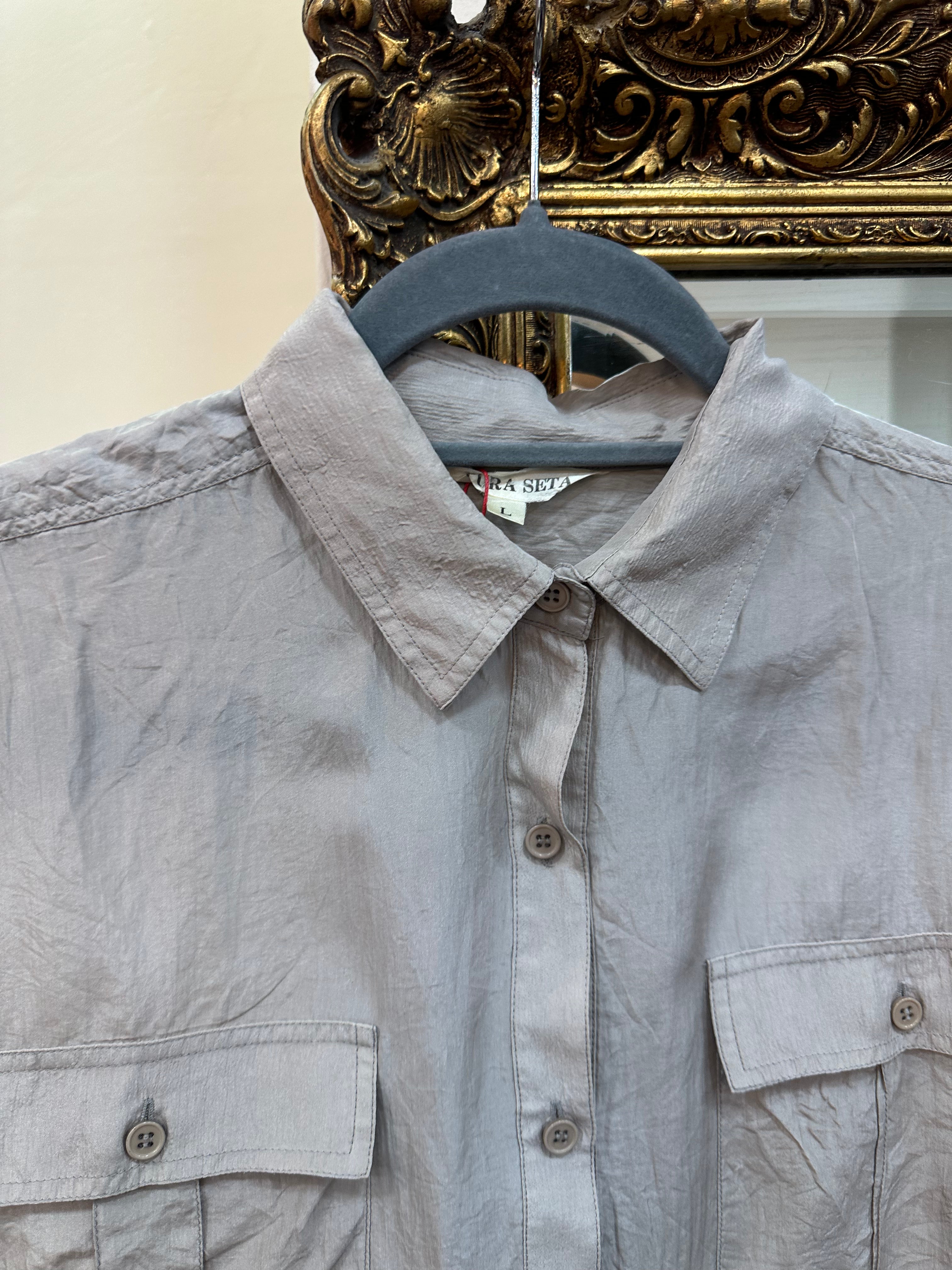 Vintage 100% silk shirt