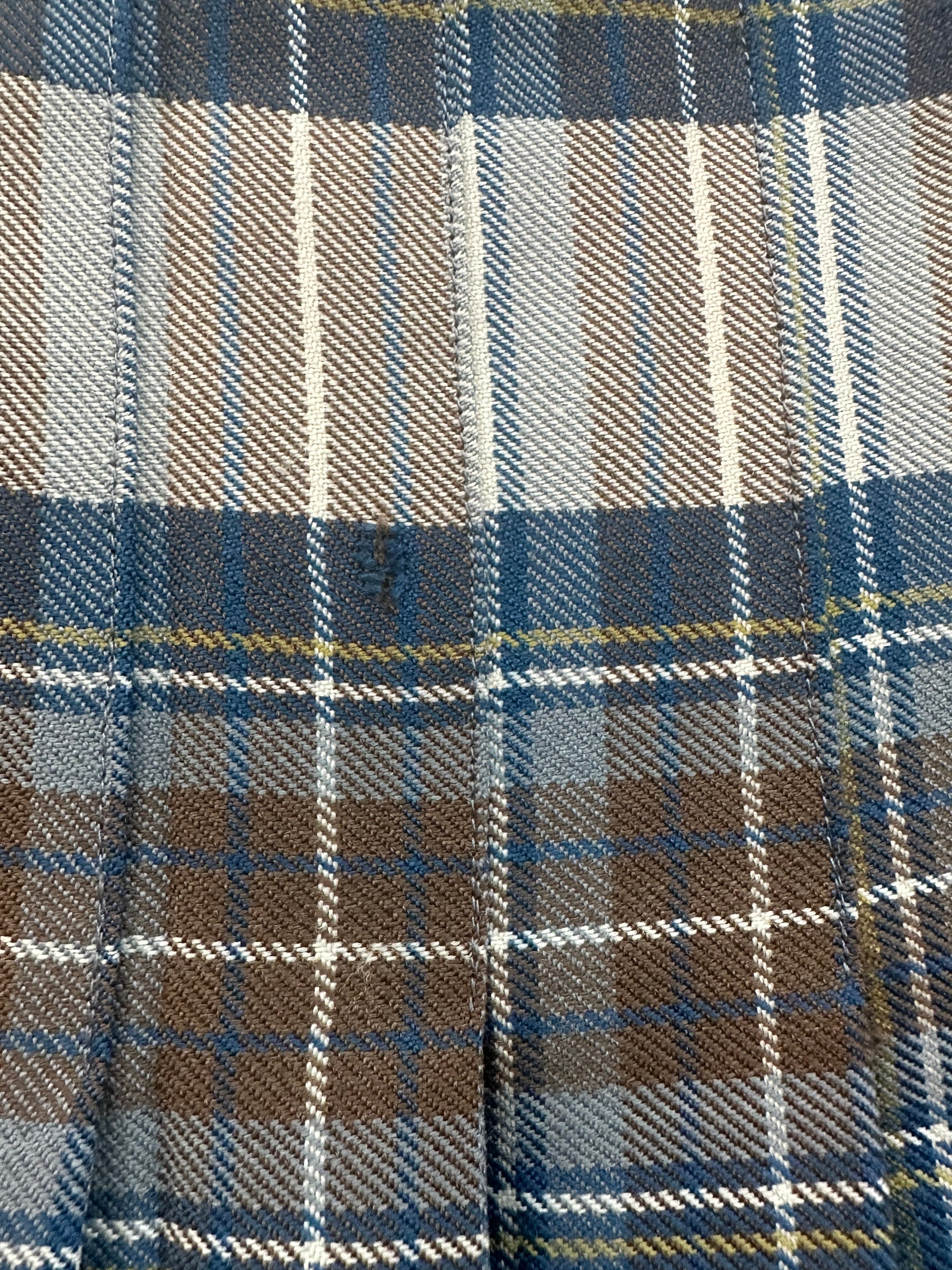 Vintage plaid pleated skirt