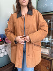 Vintage oversized genuine suede jacket