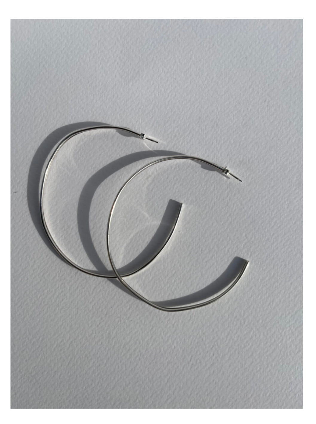 Silver 925 large hoops (Phaos)