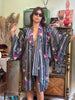 Vintage cotton patterned yukata robe