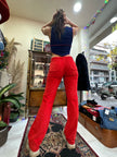 Deadstock red corduroy pants