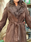 Stunning suede Afghan coat