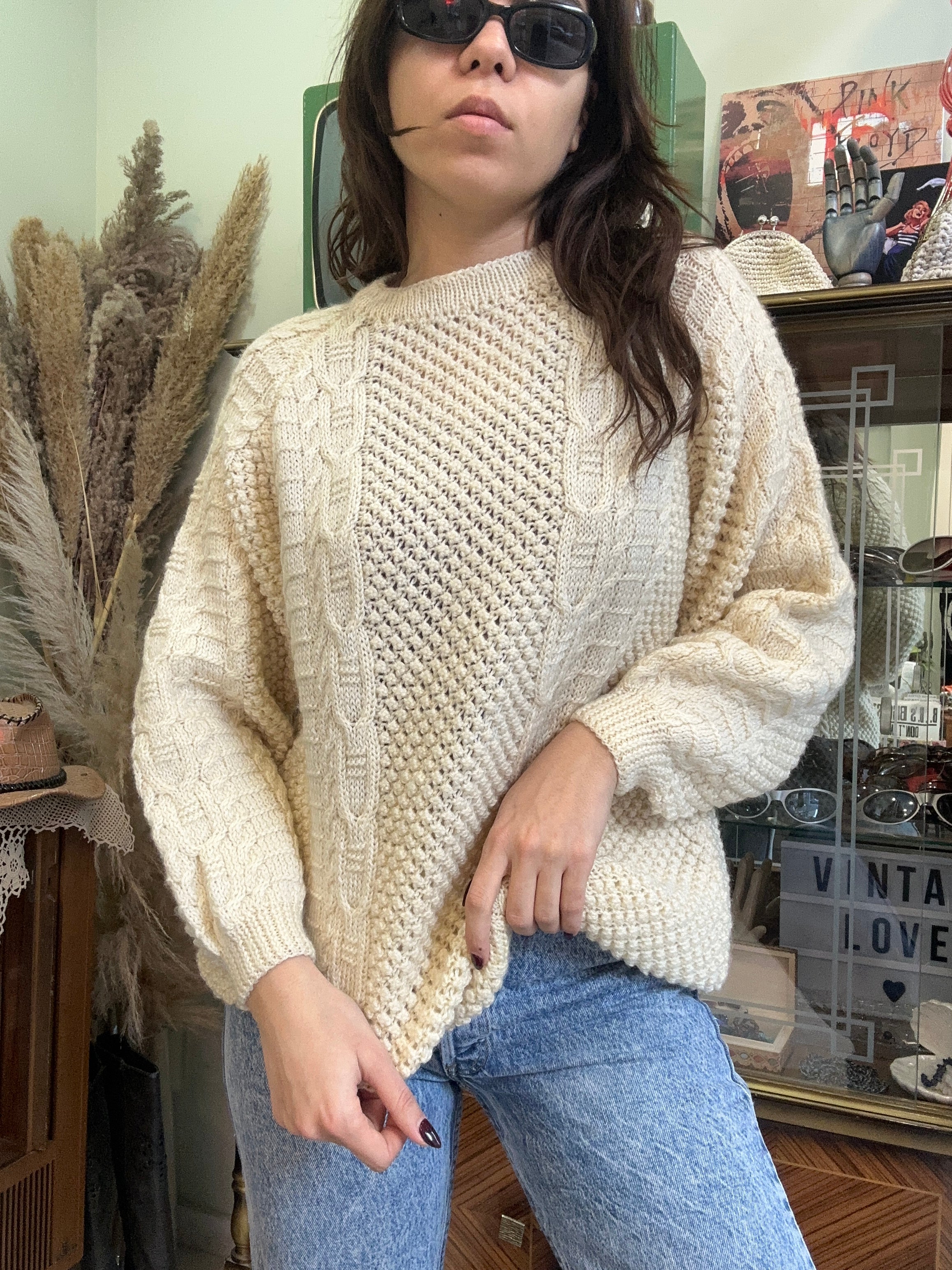 Vintage oversized wool sweater