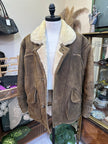 Vintage genuine leather Shearling jacket