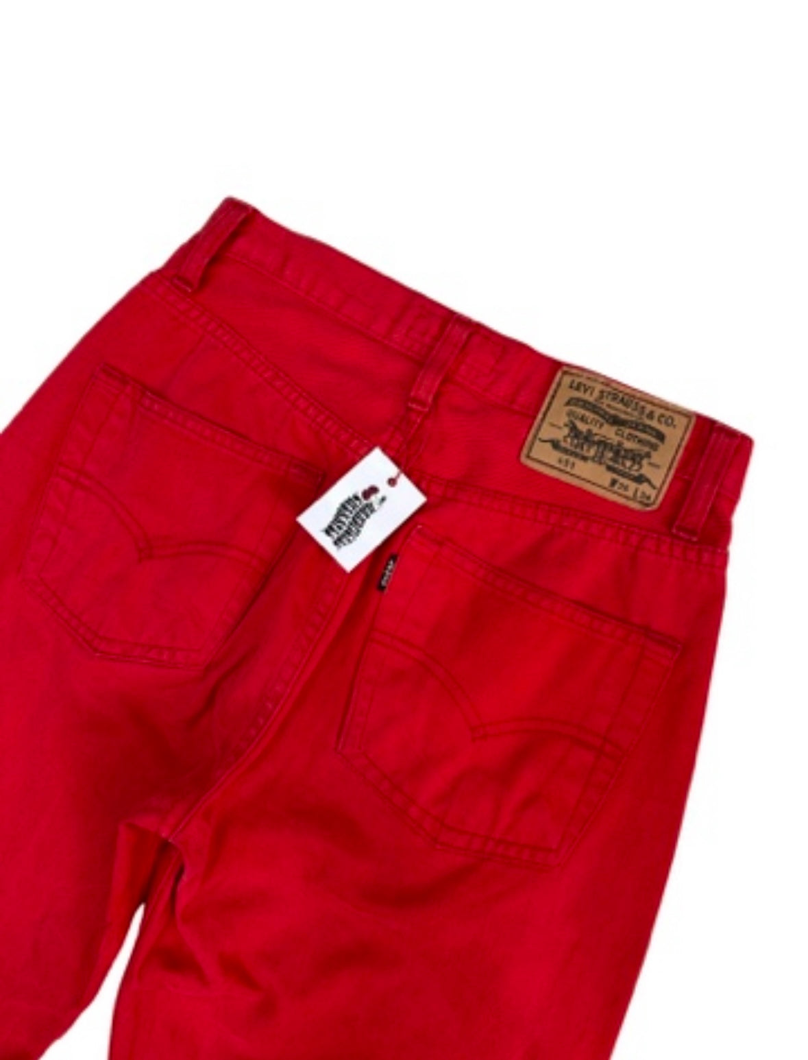 Levi’s 451 red jeans (W26)