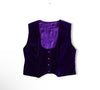 Vintage woman's purple velvet vest