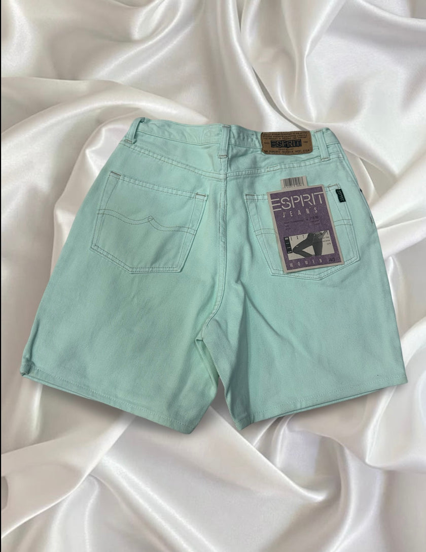 Deadstock ESPRIT Green denim shorts (in multiple colours)