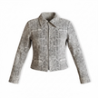 Women’s Snakeskin Print Cropped Jacket