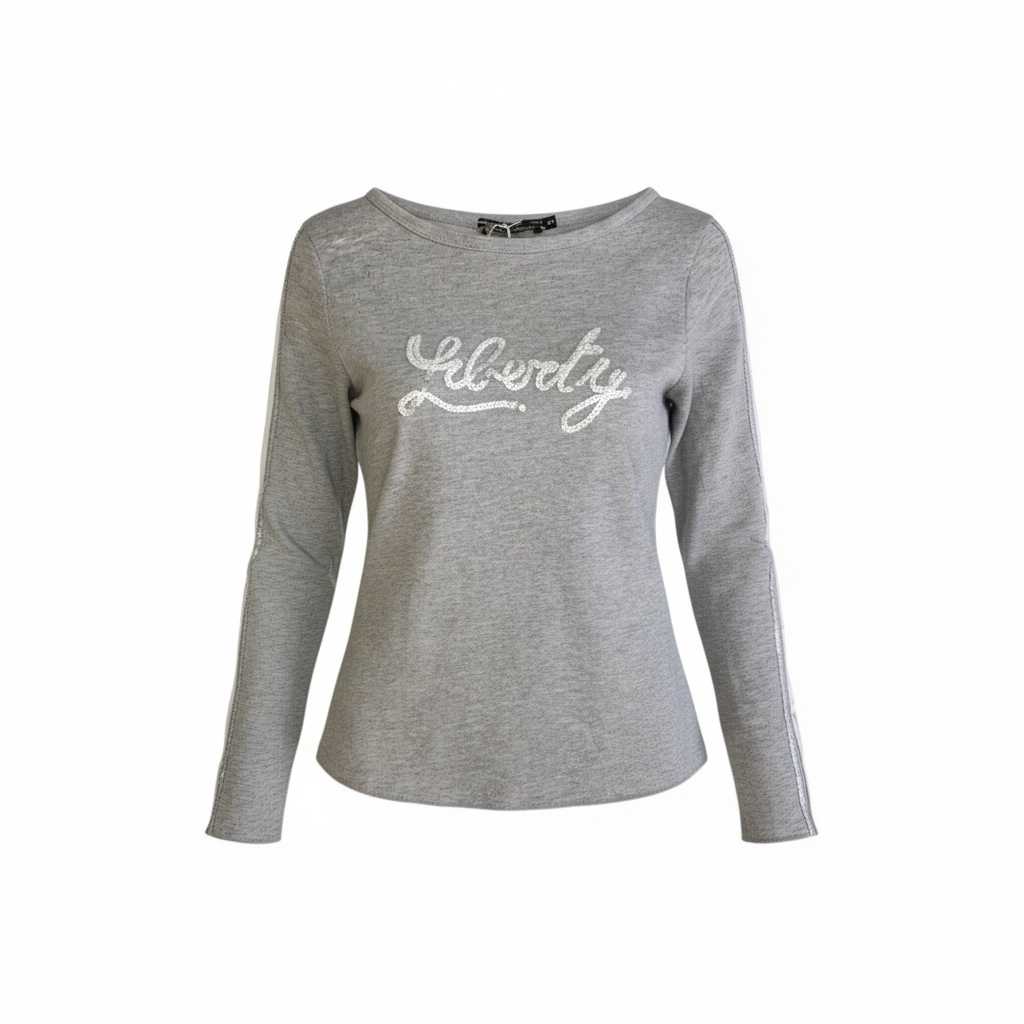 Super cute deadstock longsleeve top with sequin detailing