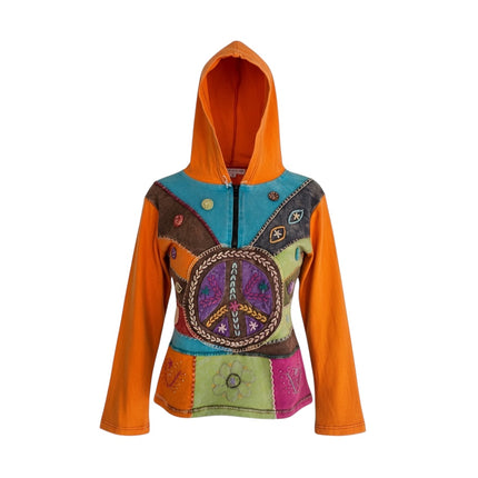 Super cute colourful hippy top