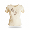 Y2K beige mesh top (L)