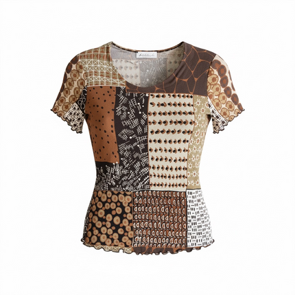 Y2K Funky mesh top (L)