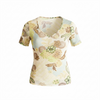 Super cute floral mesh top (L/XL)