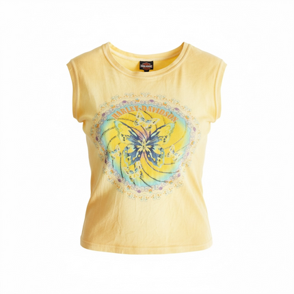 Harley davidson super cute graphic top (L)