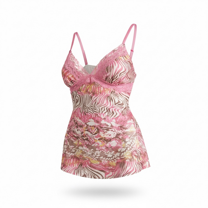 Adorable Y2K patterned cami top (S/M)