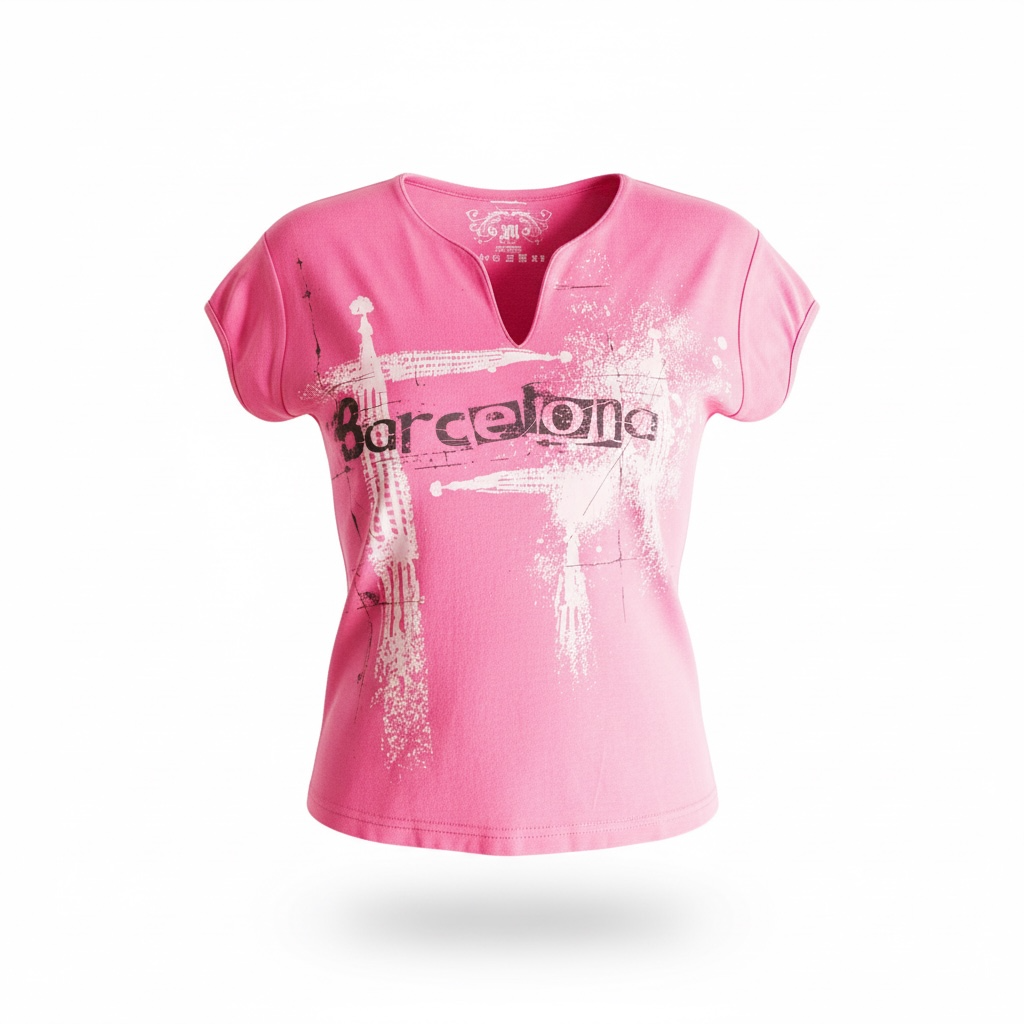 Super hot Y2K graphic top (S/M)