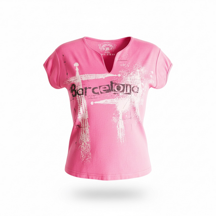 Super hot Y2K graphic top (S/M)