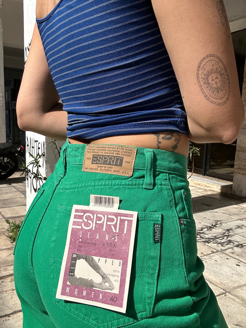 Deadstock ESPRIT Green denim shorts (in multiple colours)