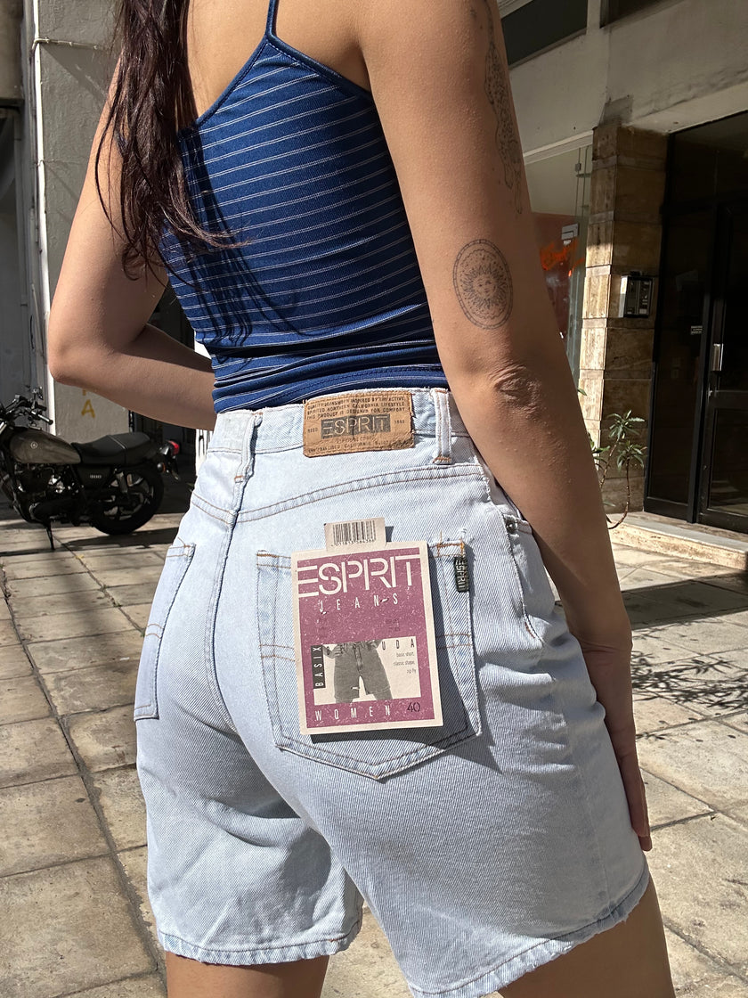 Deadstock ESPRIT Green denim shorts (in multiple colours)