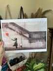 Banksy - Girl with balloon art poster