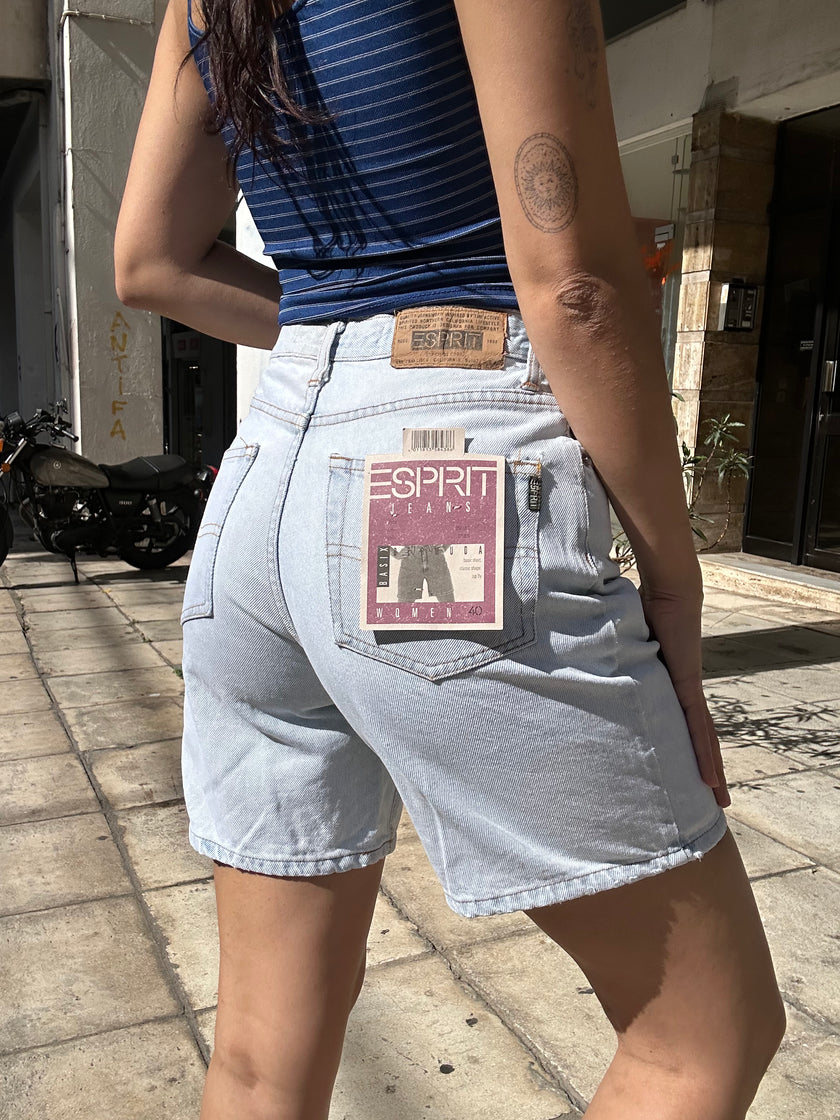 Deadstock ESPRIT Green denim shorts (in multiple colours)