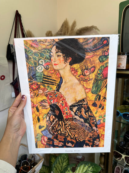 Lady with a fun, Gustav Klimt