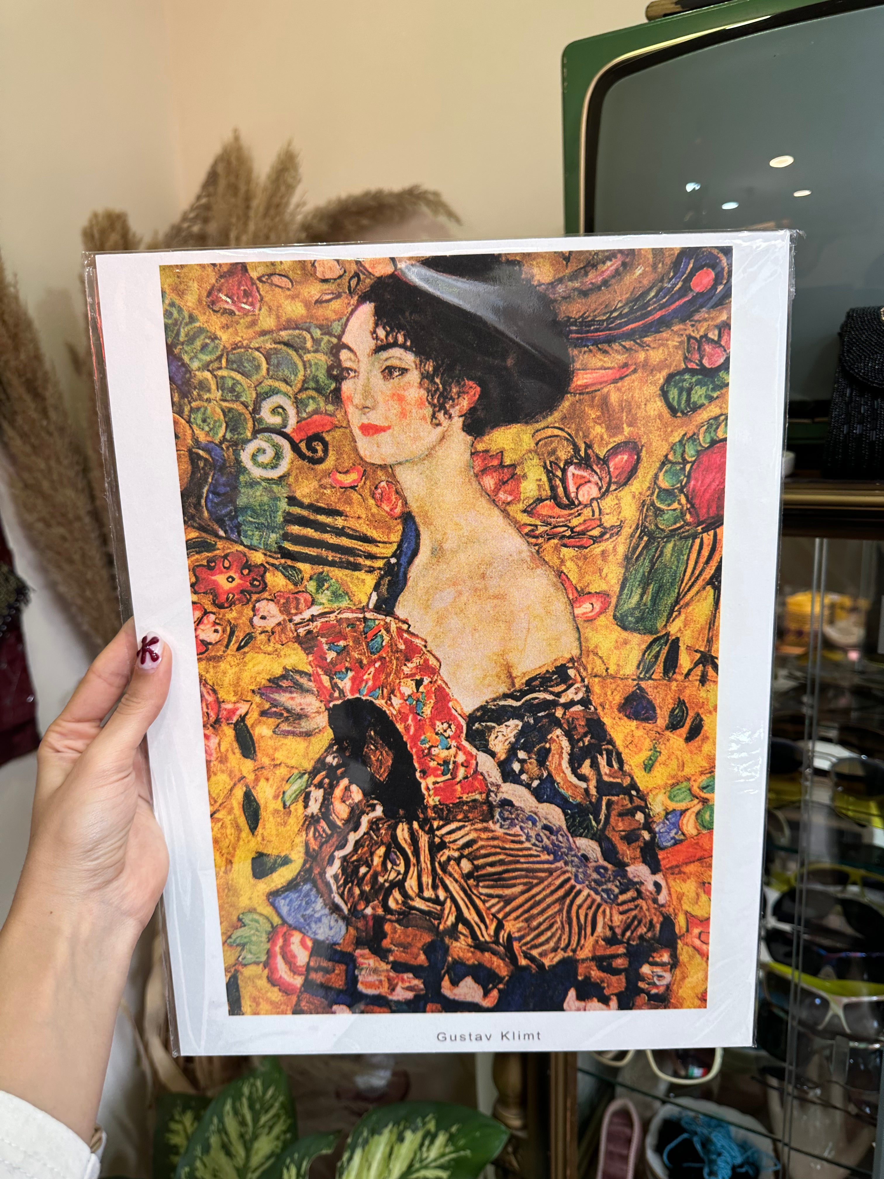 Lady with a fun, Gustav Klimt