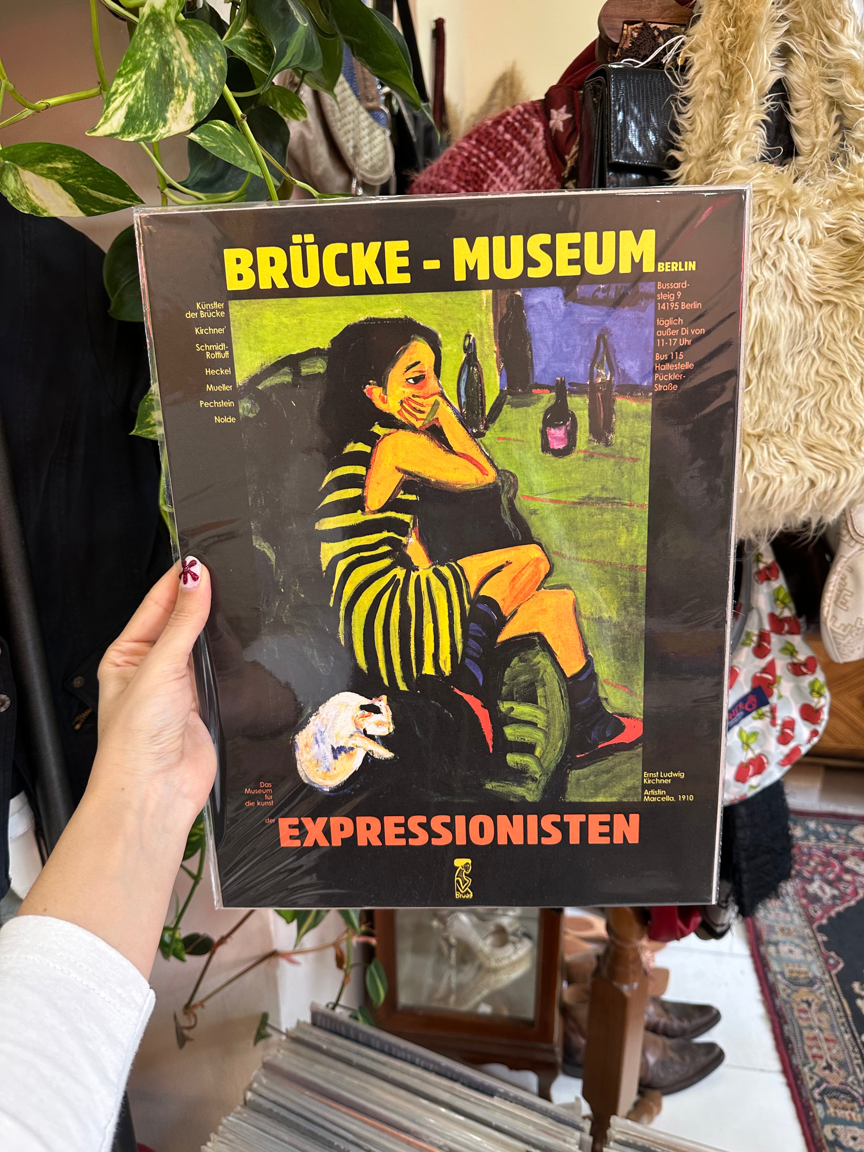 Brucke museum Expressionism poster with Marzella by Ernst Ludwig Kitchner