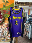 Nike Jordan Men's Los Angeles Lakers LeBron James Swingman Jersey (S)