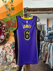 Nike Jordan Men's Los Angeles Lakers LeBron James Swingman Jersey (S)