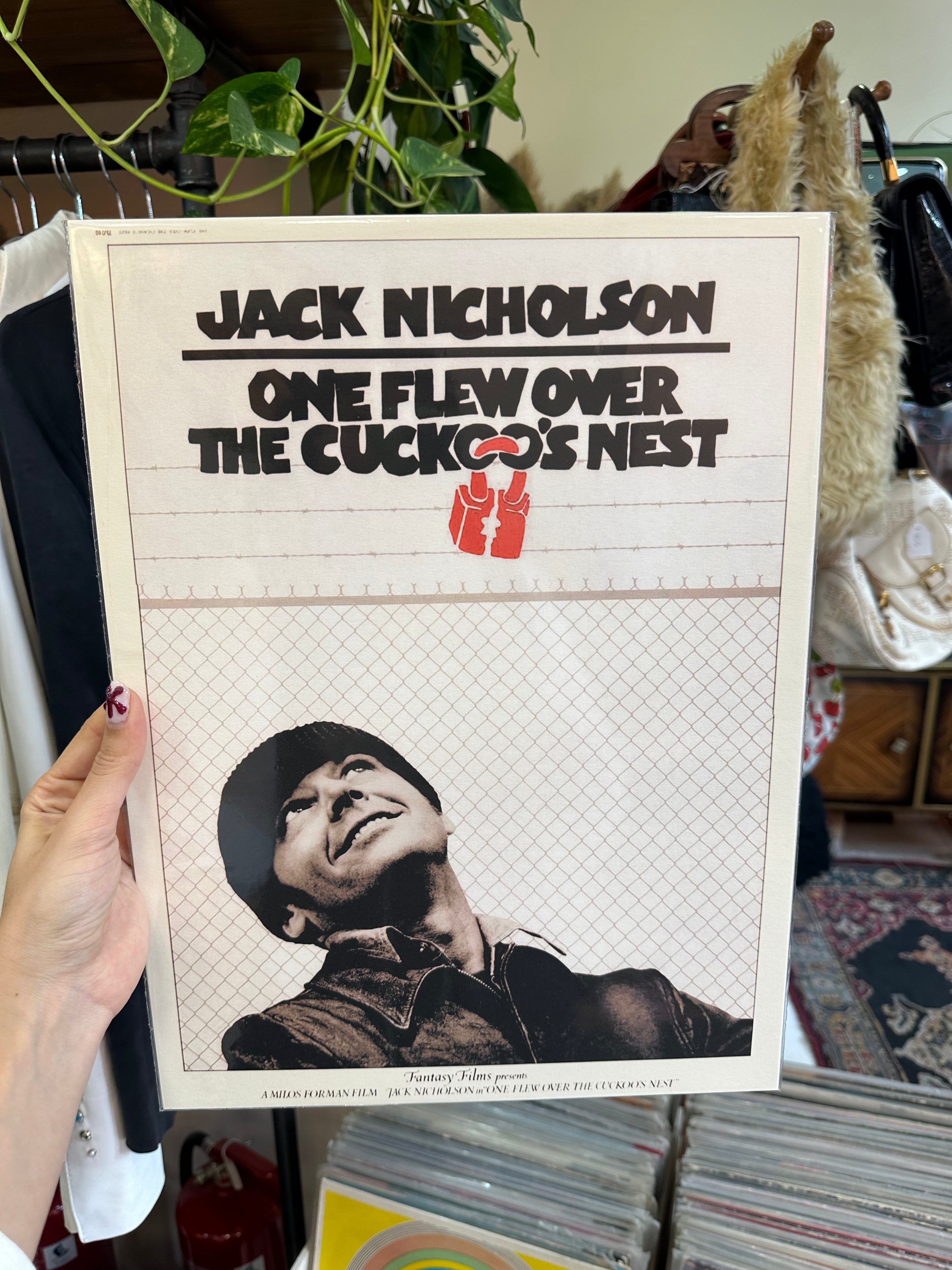 One flew over the Cuckoo’s nest movie poster