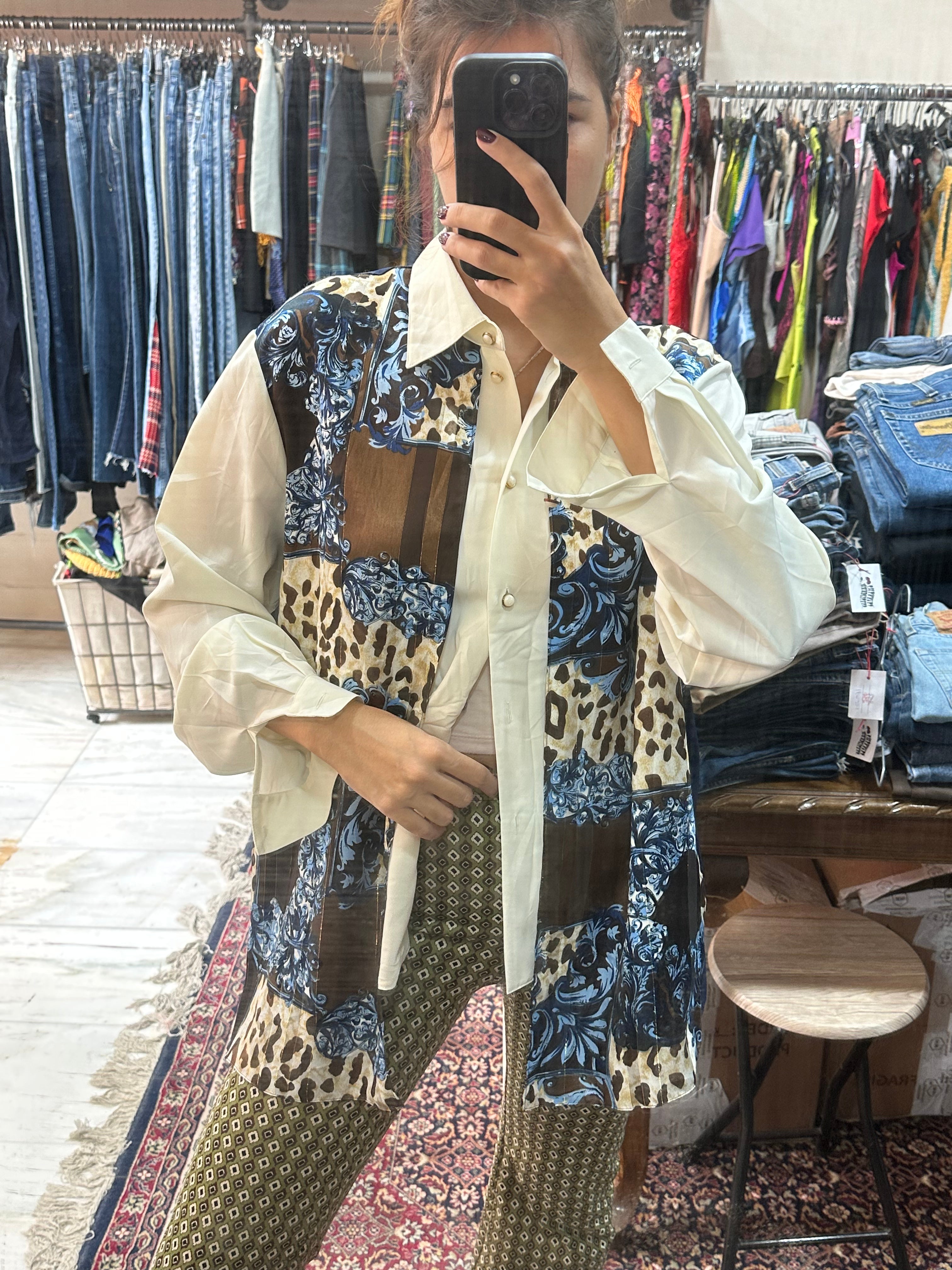 Vintage funky patterned shirt